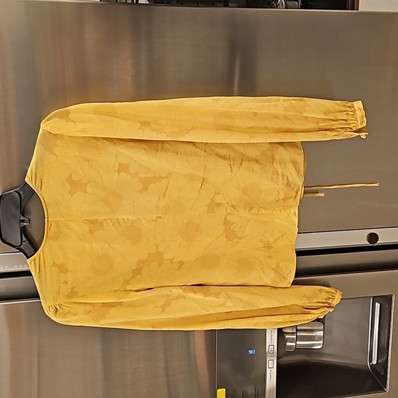 💕REALISATION PAR💕 The Stevie Top ~ Sunflower Yellow Print XS - Picture 13 of 16